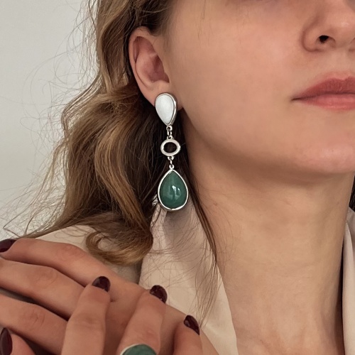 Серьги Possebon Madre, Q. Verde, A0585.1.17 S фото 4